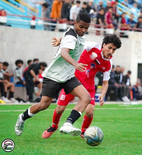 لقطة من لقاء المنتخب الوطني للشباب مع أهلي صنعاء - الاتحاد اليمني لكرة القدم