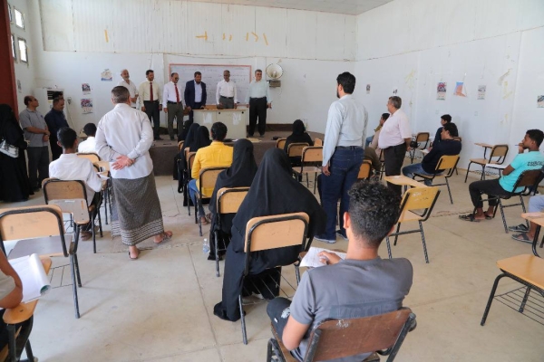 تدشين امتحانات الفصل الدراسي الثاني في كليات جامعة المهرة