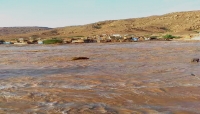 الجوف.. سيول تغمر منازل مواطنين وتحاصر مدينة الحزم