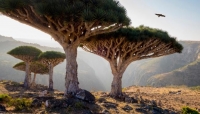 سقطرى تحتضن إحدى أكثر الأشجار المدهشة في العالم