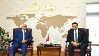 لقاء السفير اليمني في تركيا مع رئيس مؤسسة المنح التركية