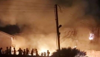 اندلاع حريق في القنصلية الروسية بخور مكسر بعدن