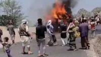وفاة عدد من المسافرين في احتراق باص نقل بنقيل سمارة
